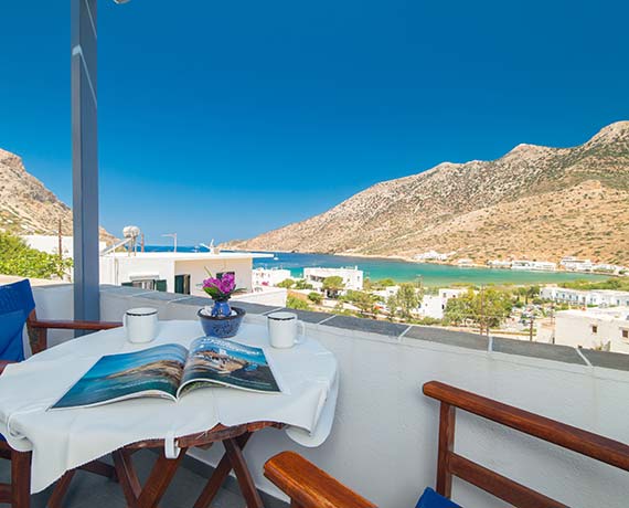 Sea view from Eugenia's Apartments in Sifnos
