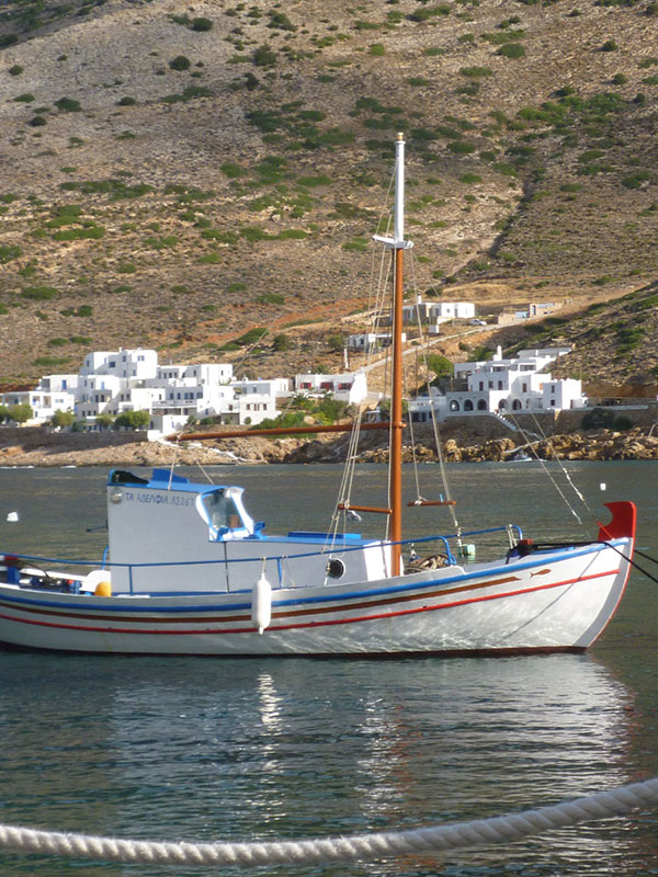Traditional boat in Sifnos