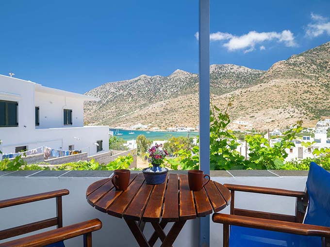 Apartment 2 - Balcony with a view of the sea