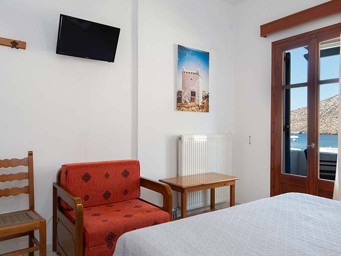 Bedroom with sea view