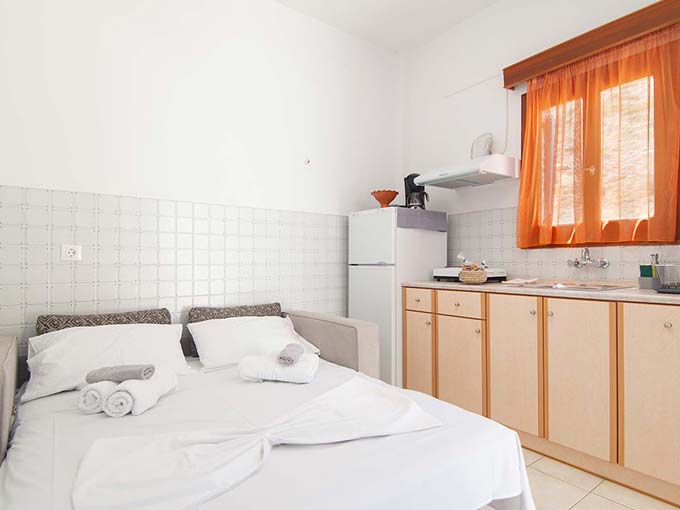 Sofa-bed in the kitchen room
