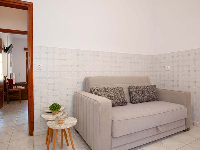 Sofa-bed in the kitchen room