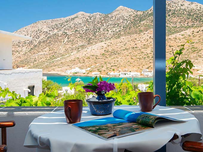 Veranda with sea view